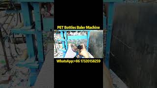 Revolutionizing Recycling Watch the PET Bottles Baler Machine in Actionpetbottle plastic [upl. by Lashoh]