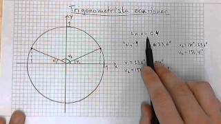 Matematik 4 Genomgång 3 Trigonometriska ekvationer [upl. by Norrat858]