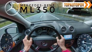 MercedesBenz ML 350 W164 200kW 10 4K TEST DRIVE POV  ACCELERATION amp V6 SOUND [upl. by Hoashis]