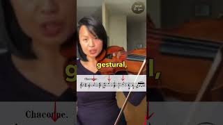 Bach Chaconne Improve Baroque Style  Double Dotting  bach violin violinteacher [upl. by Gnuhc767]