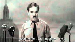 The Great Dictator speech delivered by Charlie Chaplin  English Subtitles [upl. by Aleicarg]