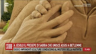 A Jesolo il presepe di sabbia  Storie italiane  27122023 [upl. by Nahtaoj608]