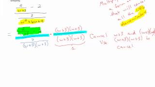 Simplifying Complex Fractions by Canceling the Little Denominators [upl. by Nashom]