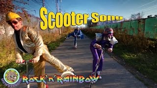 Riding My Scooter by RocknRainbow Music for kids from Howdytoons [upl. by Atinor]