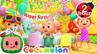 🎂Happy Birthday Song🎂  COCOMELON 🍉 Family Time 👨‍👩‍👦  MOONBUG KIDS  Family Cartoons [upl. by Bibah716]