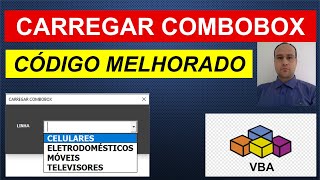 Carregar COMBOBOX Excel VBA com LISTA de DADOS da Planilha [upl. by Annuahsal853]