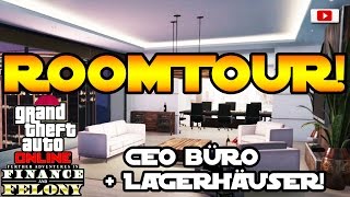 GTA 5 Online  CEO Maze Bank Büro amp Lagerhäuser ROOMTOUR Finance And Felony Update [upl. by Shetrit]