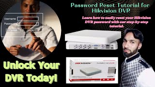 How To Reset Hikvision DVR Password password reset without firmware [upl. by Etnod]