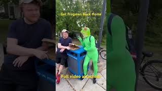 Get Frogman home Full video attached frogs funny shorts [upl. by Searle]