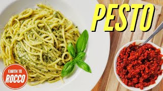 Easy Vegan Pesto  alla Genovese Basil Pesto amp Sundried Tomato [upl. by Giacamo399]