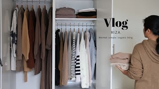 Minimalist wardrobe│organise amp declutter wardrobe for Autumn amp Winter│Minimalist living [upl. by Vanhook]