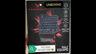 TECLADO TRITIUM T200  GAMECRAFT [upl. by Naashar39]