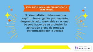 ÉTICA EN LA CRIMINOLOGIA Y CRIMINALISTICA [upl. by Omora]