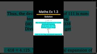 Maths Chapter 1 Exercise 13 Solutions Class 9 CBSE  NCERT Maths Class 9 Chapter 1 Answers shorts [upl. by Doro792]