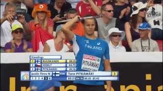 Javelin Man European Athletics Championships Zürich 2014 [upl. by Tiram]