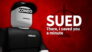 Roblox Gets Sued For Condo Games  There I Saved You A Minute [upl. by Waldron]