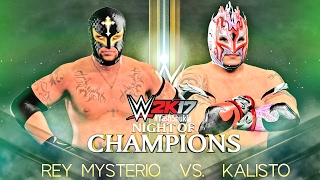 WWE 2K17 Rey Mysterio vs Kalisto  Feat OMG MOVES  PS4 Gameplay Match [upl. by Marb]