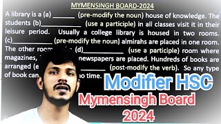 Modifier HSC  Mymensingh Board 2024  mymensinghboard2024 [upl. by Sivatnod758]