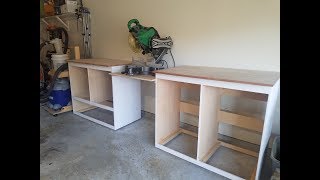 MIter Saw Station with shop Storage [upl. by Nikoletta]