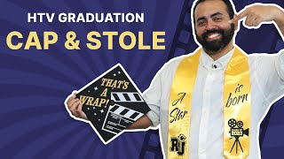 How to Apply Heat Transfer Vinyl to a Graduation Cap and Stole [upl. by Assirac512]