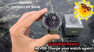 Garmin Instinct 2X SOLAR  The Smartwatch that Never needs a charge [upl. by Eitsyrc372]