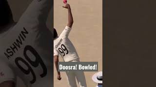 Replay Brilliant doosra ball by R Ashwin  Cricket 22 shorts cricketshorts viralshorts wtc [upl. by Blanchette97]