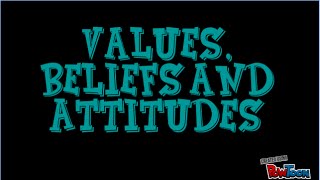 Values Beliefs and Attitudes Definitions [upl. by Dias41]