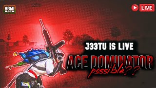 DOMINATOR DONE  BGMI WITH J33TU  ROAD TO 1K  STREAM 3 [upl. by Einnor31]