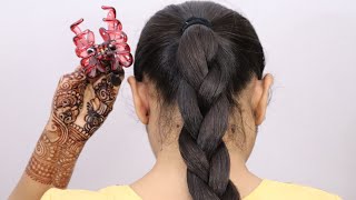 Oily Hair  Clutcher Hairstyles For oily Hair For Everyday  Quick Juda Hairstyle For Long Hair [upl. by Llednol988]