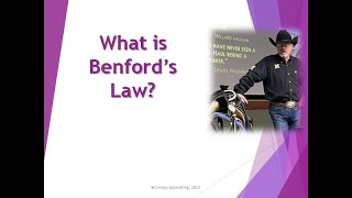 What is Benfords Law [upl. by Aryn]