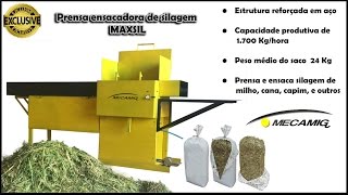 Silage packing machine mecamig zap 33984522521 [upl. by Emiolhs]