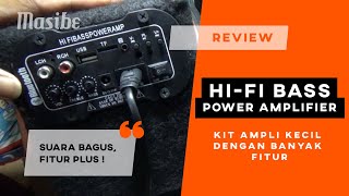 Review Hi Fi Bass Power Amplifier  Power Amplifier Kecil tapi Fitur Komplit [upl. by Zizaludba7]