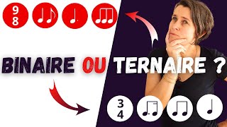 Musique binaire ou ternaire  Comment faire la différence doreille et sur partition [upl. by Haelam]