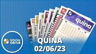 Resultado da Quina  Concurso nº 6165  02062023 [upl. by Acnalb]