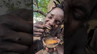 its incredible Cookies Meals🤤See Hadza enjoy breakfast food 😋So delicious culture bushmen [upl. by Eseryt]