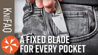 KnifeCenter FAQ 137 Is That A Fixed Blade In Your Pocket [upl. by Ellehcan861]