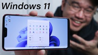 So I Ran Windows 11 On My One Plus 6 Phone And Here Are My Thoughts [upl. by Barhos]