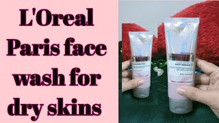 LOreal Paris face wash for dry skins best review LOreal face wash [upl. by Hairej]