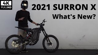 2021 SURRON X  Whats New  Review and Test Ride [upl. by Gerrilee]