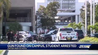 Student taken into custody after bringing gun to Dwyer High School [upl. by Arim402]