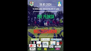 LIVE Płońska Akademia Futbolu  MKS Ciechanów 30032024 godz 1145 [upl. by Jeniffer]