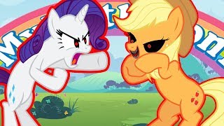 Rarity vs Evil Applejack  My Little Pony [upl. by Joung]