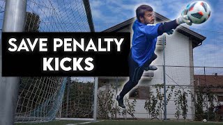 HOW TO SAVE A PENALTY  THE ULTIMATE GUIDE  goalkeeper skills [upl. by Nhabois]