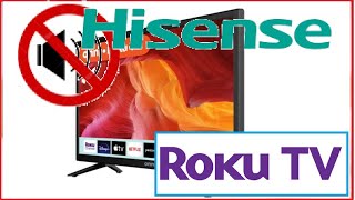 How to Fix No SOUND Hisense Roku TV [upl. by Ierna]