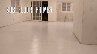 How to Primer Sub floor with Kilz Original StainOdor Blocker [upl. by Ecirtaed939]