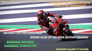 LIVE WATCHALONG  MOTOGP 2024 MISANO 2 SPRINT  2192024  CAN MARTIN GET REDEMPTION ON MISANO 1 [upl. by Mahoney]