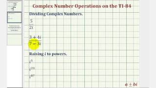 Complex Number Operations on the TI84 [upl. by Esmond523]