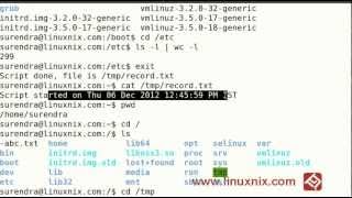 Record your terminal session in LinuxUnix [upl. by Zashin]