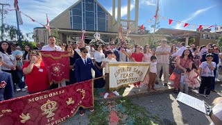 Espirito Santo Churchs Spectacular Procession In Fall River Ma  2024 [upl. by Asselim]