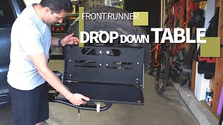 Front Runner Drop Down Table Install and Review on Toyota 4Runner [upl. by Ariec543]